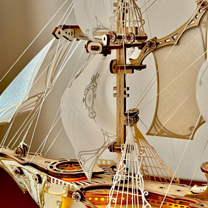 Fantasy Elf Ship Model Kit
