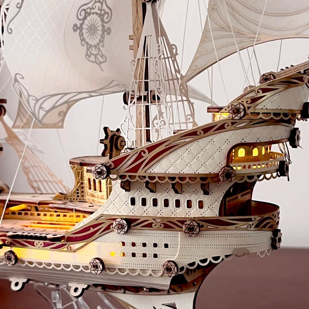Fantasy Elf Ship Model Kit