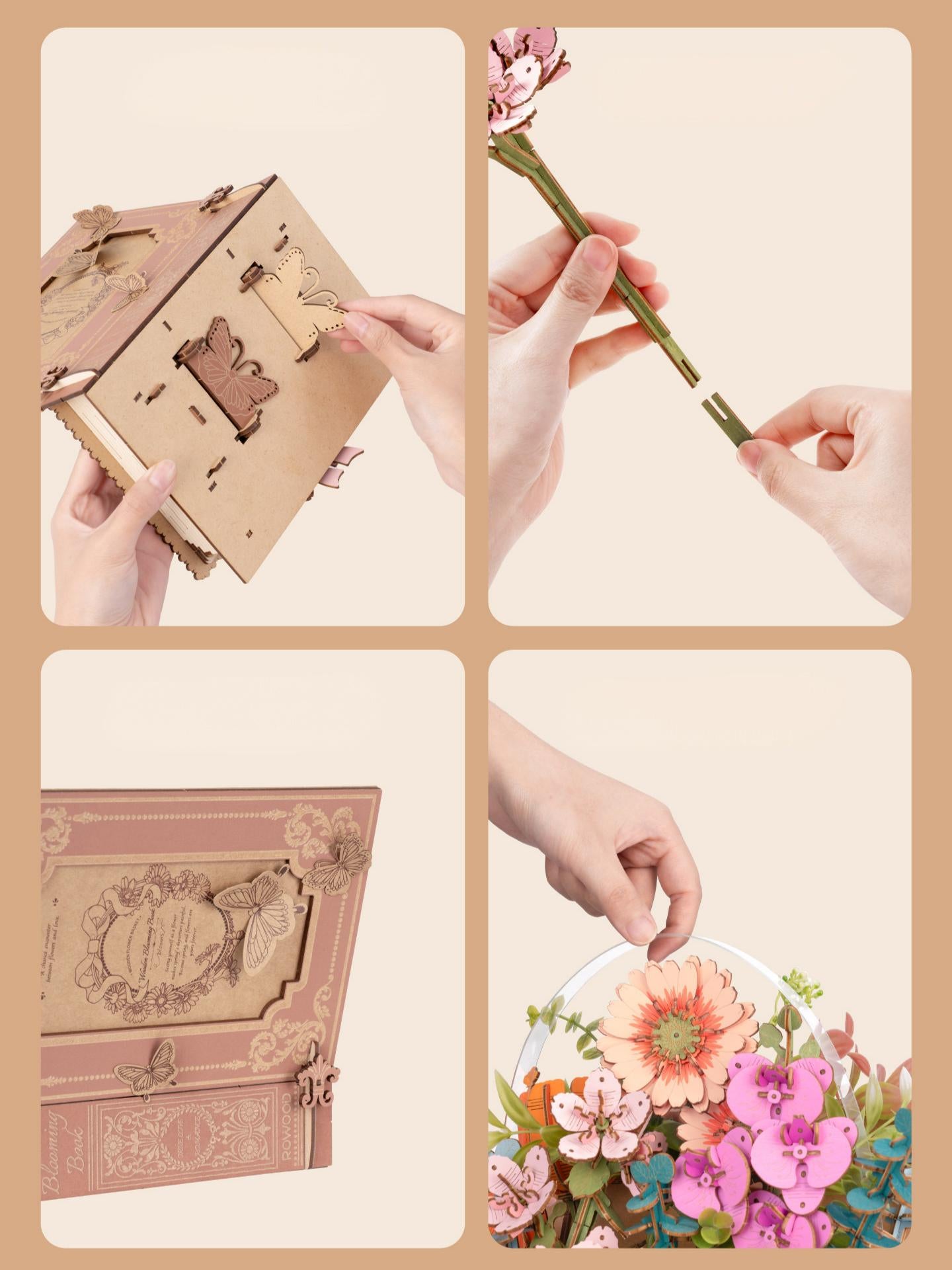 Wooden Blooming Book Kit
