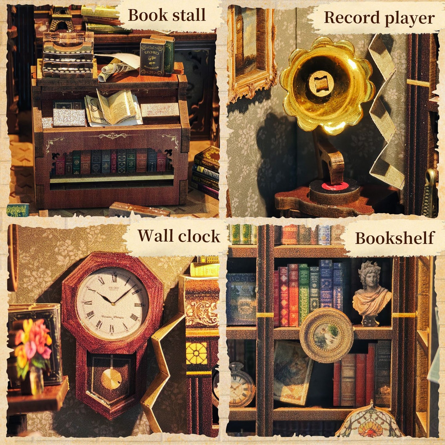 Ink Trace Bookstore Book Nook Kit
