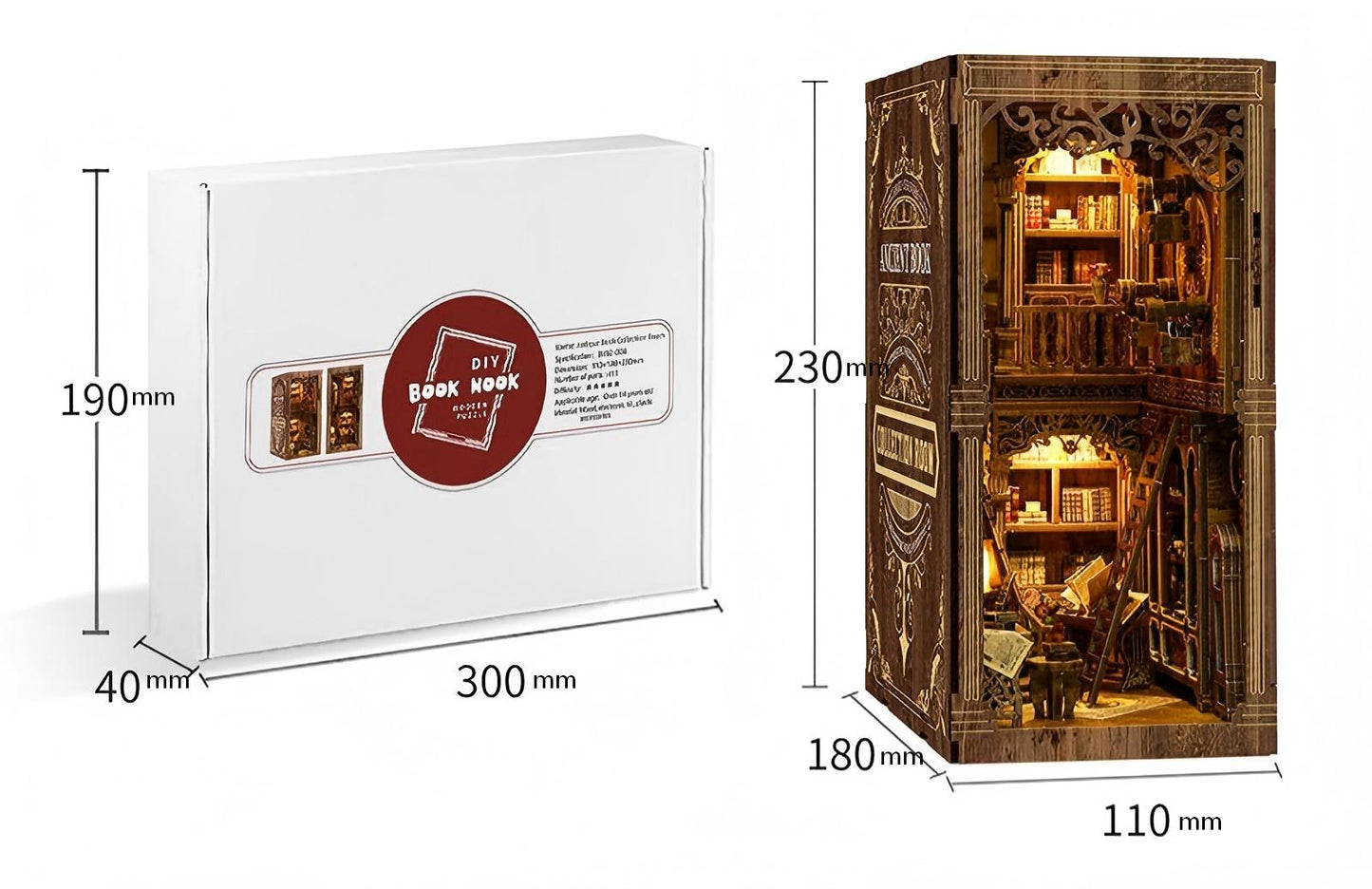 Ancient Book Collection Room Book Nook Kit