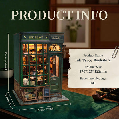 Ink Trace Bookstore Book Nook Kit