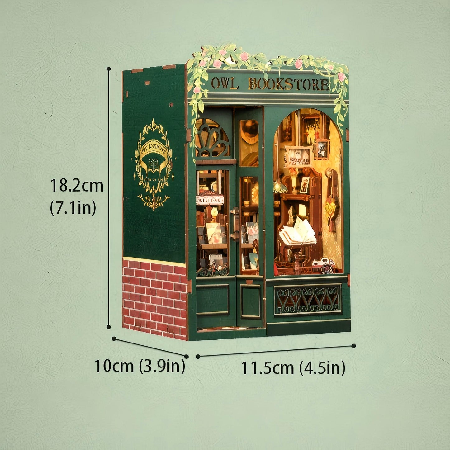 Owl Bookstore Book Nook Kit