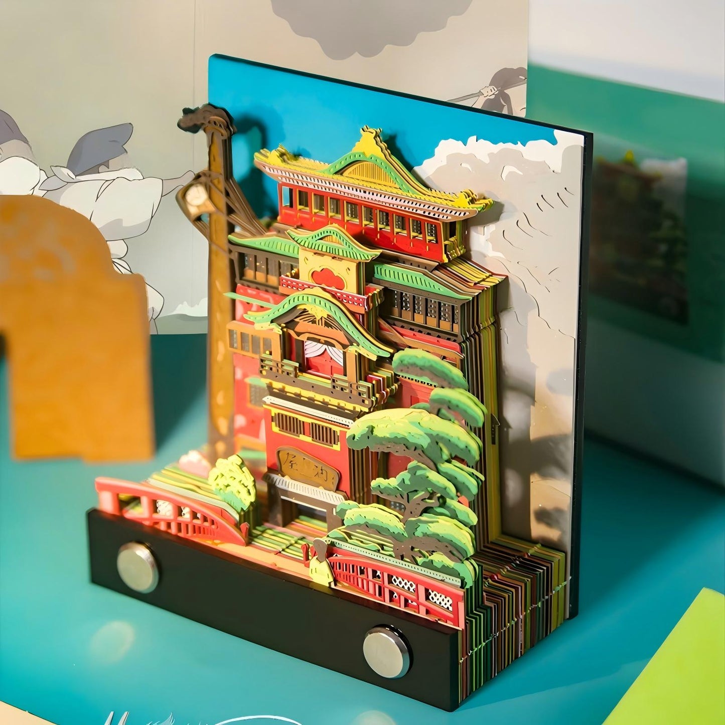 Spirited Away Bathhouse 3D Memo Pad