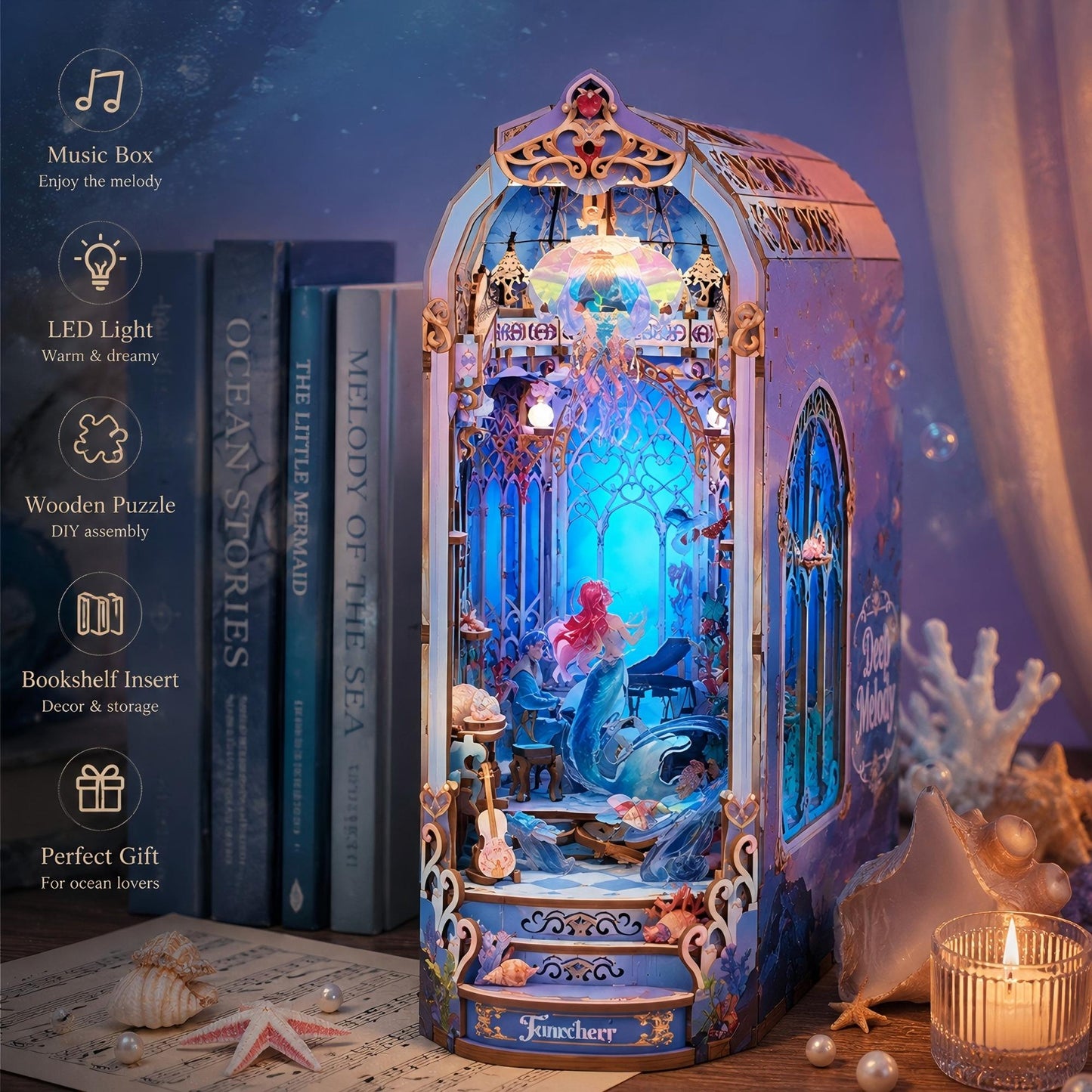 Ocean Symphony Book Nook Kit