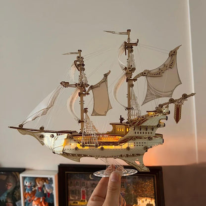 Fantasy Elf Ship Model Kit