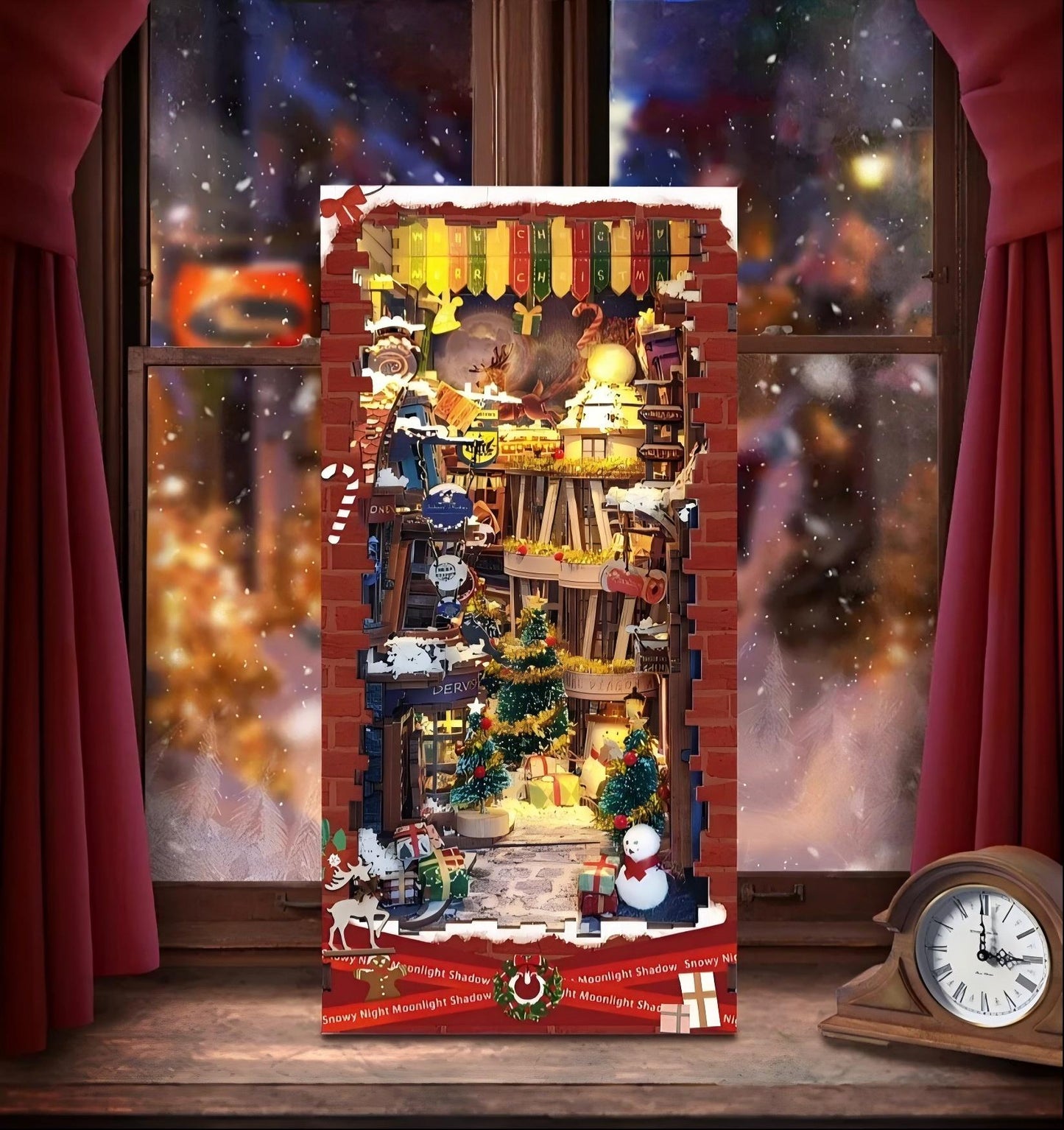 Snowy Moonlight Book Nook Kit