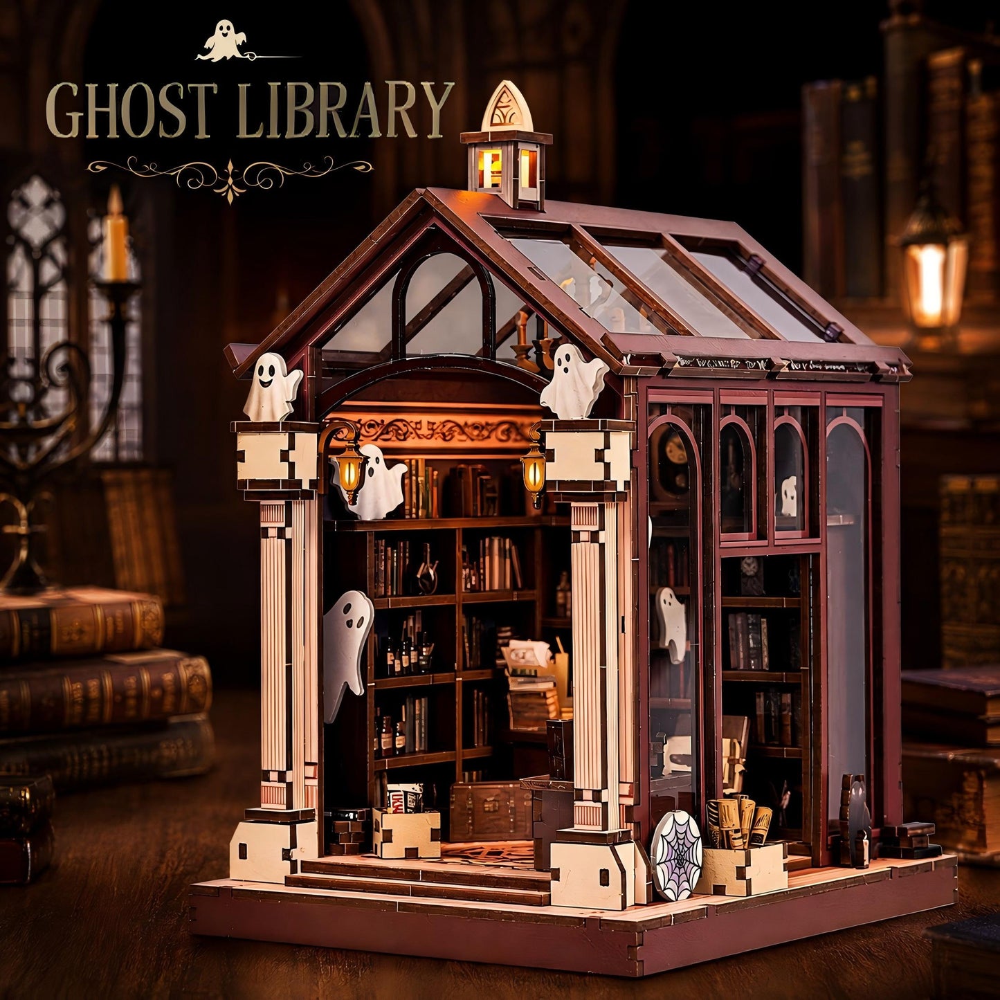 Ghost Library Book Nook Kit