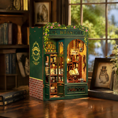 Owl Bookstore Book Nook Kit
