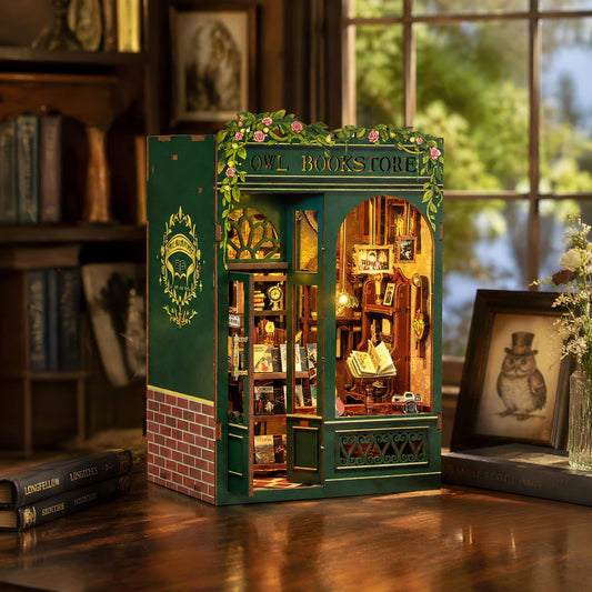 Owl Bookstore Book Nook Kit