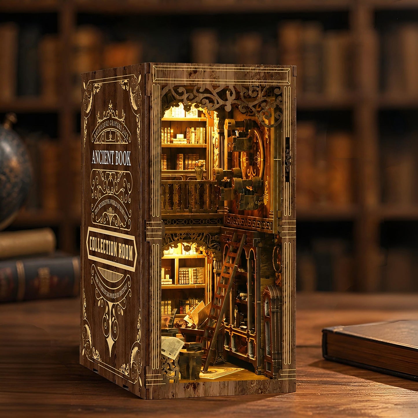 Ancient Book Collection Room Book Nook Kit
