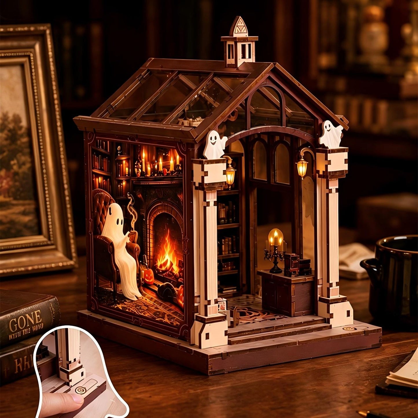 Ghost Library Book Nook Kit