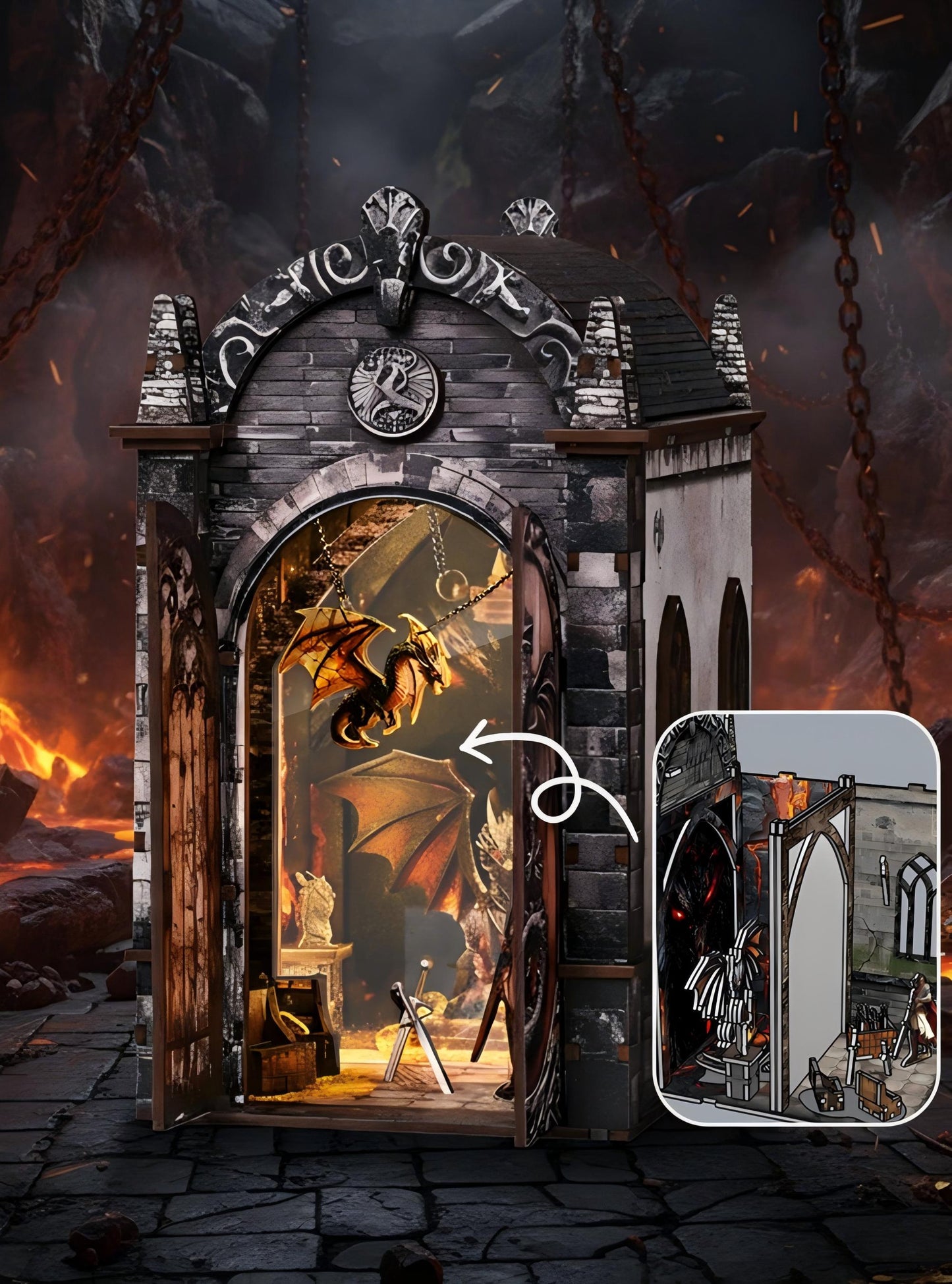 Dragon's Hidden Realm Book Nook Kit
