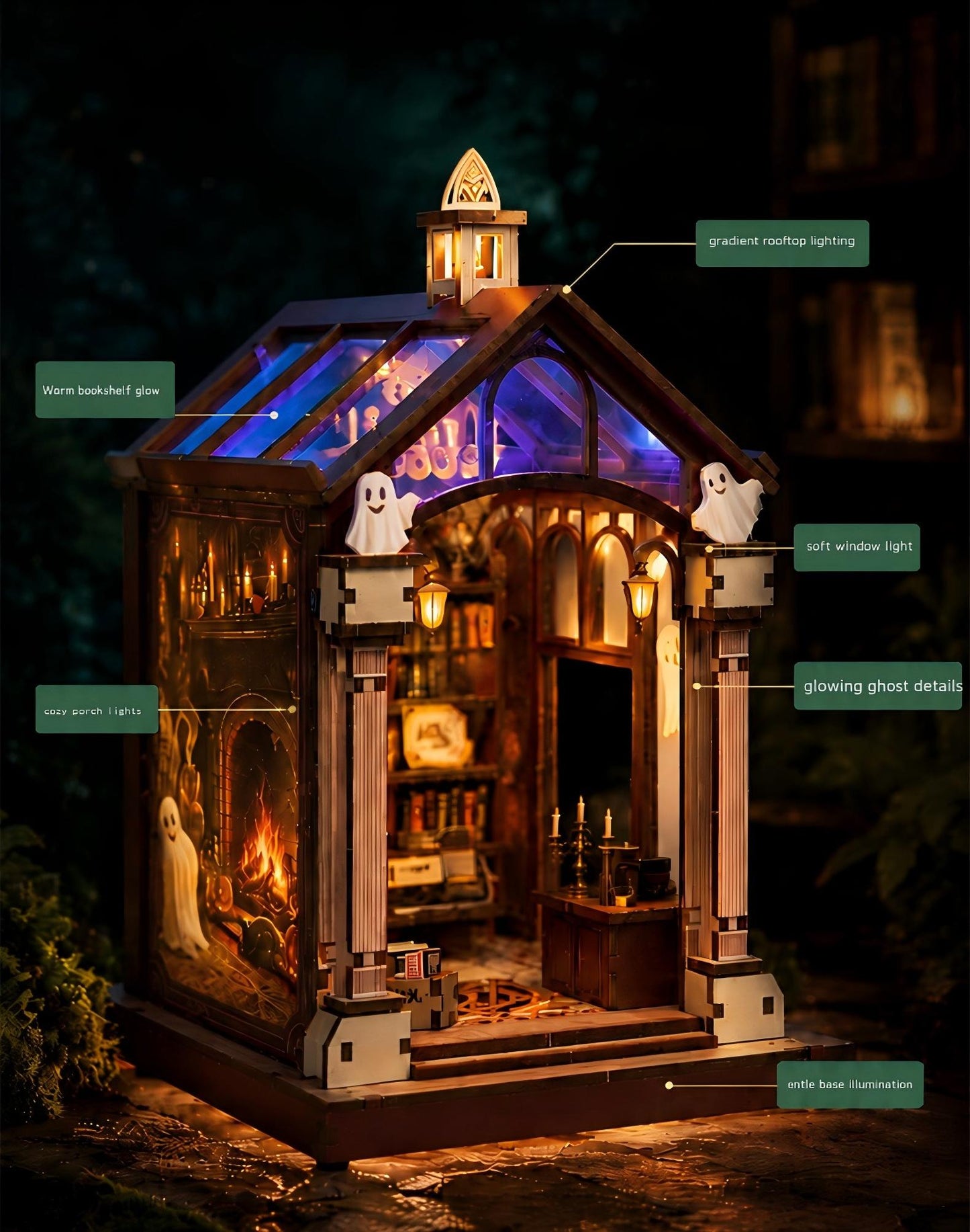 Ghost Library Book Nook Kit