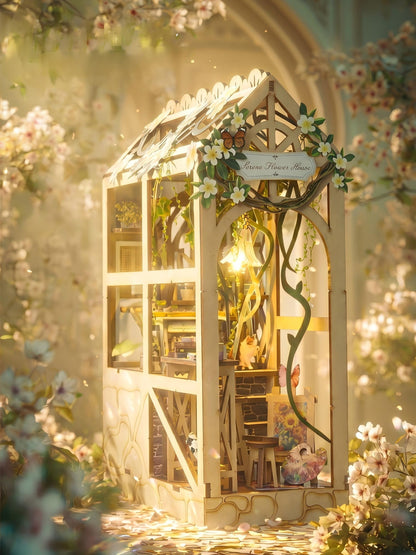 Blooming Flower House Book Nook Kit
