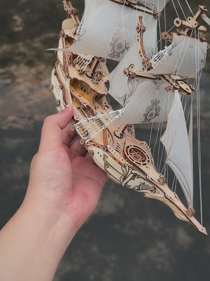 Fantasy Elf Ship Model Kit