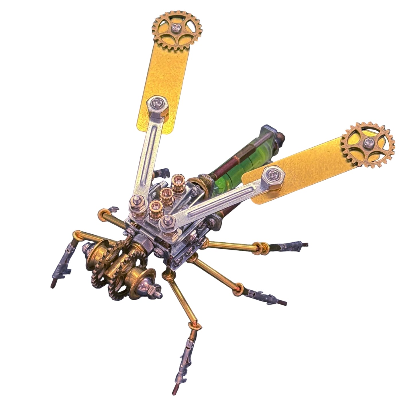 Steampunk Bee Kit variant B – handcrafted metal bee model gift set – NINEGOODS
