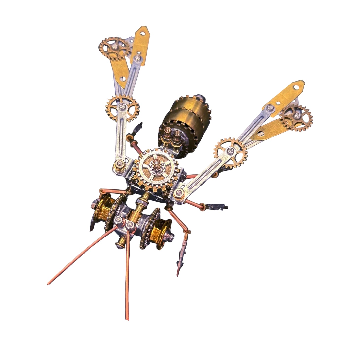Steampunk Bee Kit variant C – close-up of intricate gear and wing details – NINEGOODS